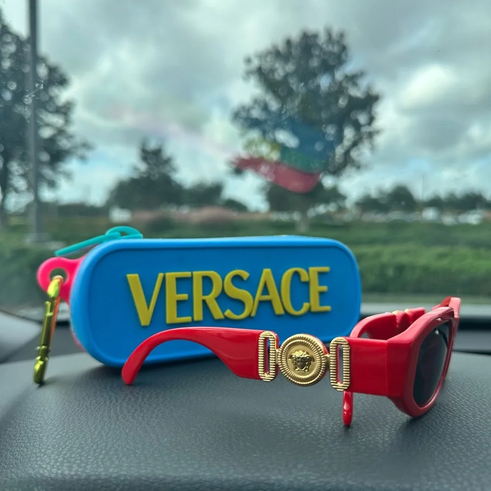 Versace Kids Sunglasses - Red with Gold Accents